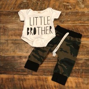 Little brother camouflage outfit